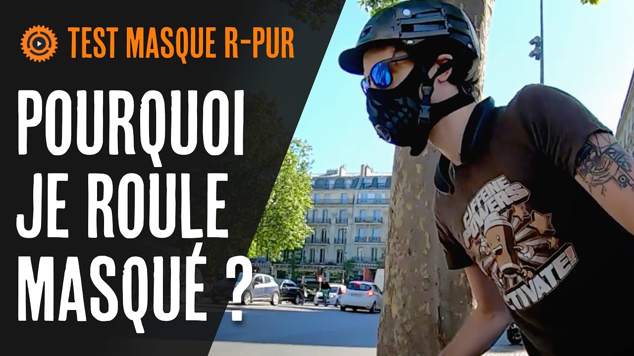 Comment &eacute;viter la pollution &agrave; v&eacute;lo, poussi&egrave;res, pollens ! Test masque R-PUR, Frogmask