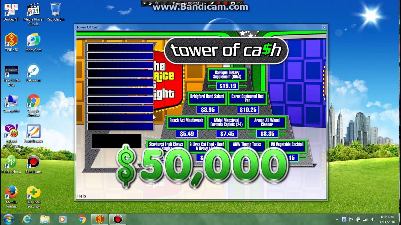 BigJon'sPCGames The Price is Right season 38: $50000 win on Tower of Cash!