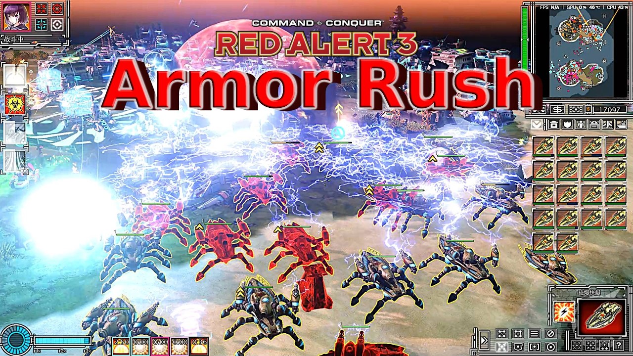 Red Alert 3 Armor Rush MOD: советская подфракция КГБ, 4 на 4 | Мощь ТЕСЛЫ!!!