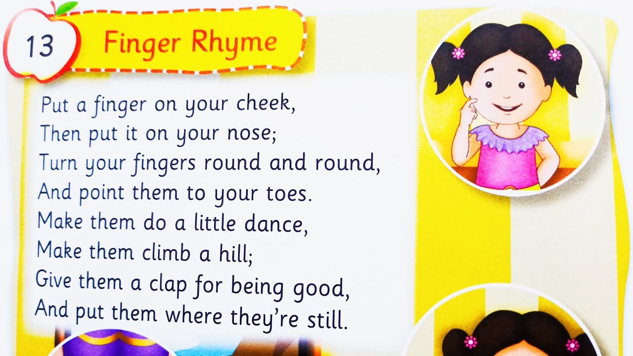Finger Rhyme | फिंगर राइम | JrKg Rhymes | Poem Song | S&D Teacher