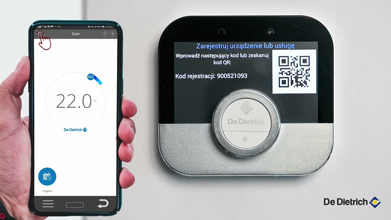 SMART TC - Dodawanie regulatora do aplikacji poprzez wpisanie kodu