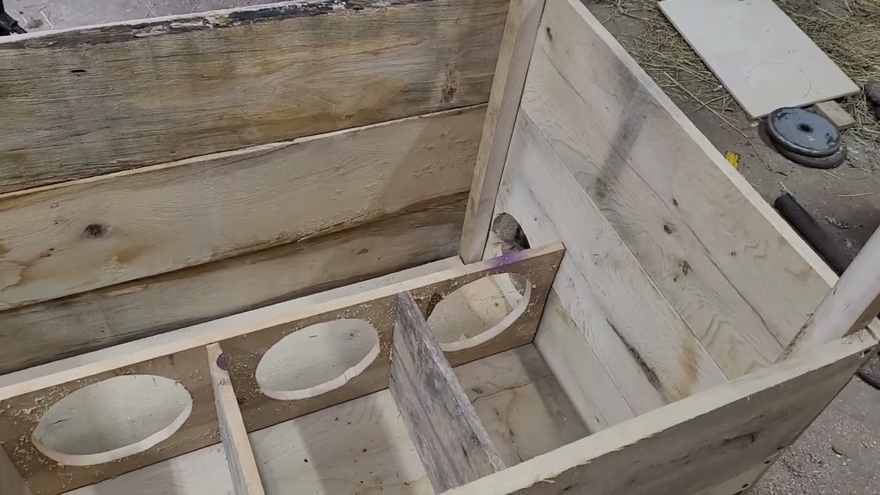 Homemade Rabbit Colony Nesting Box/Raised Garden Bed