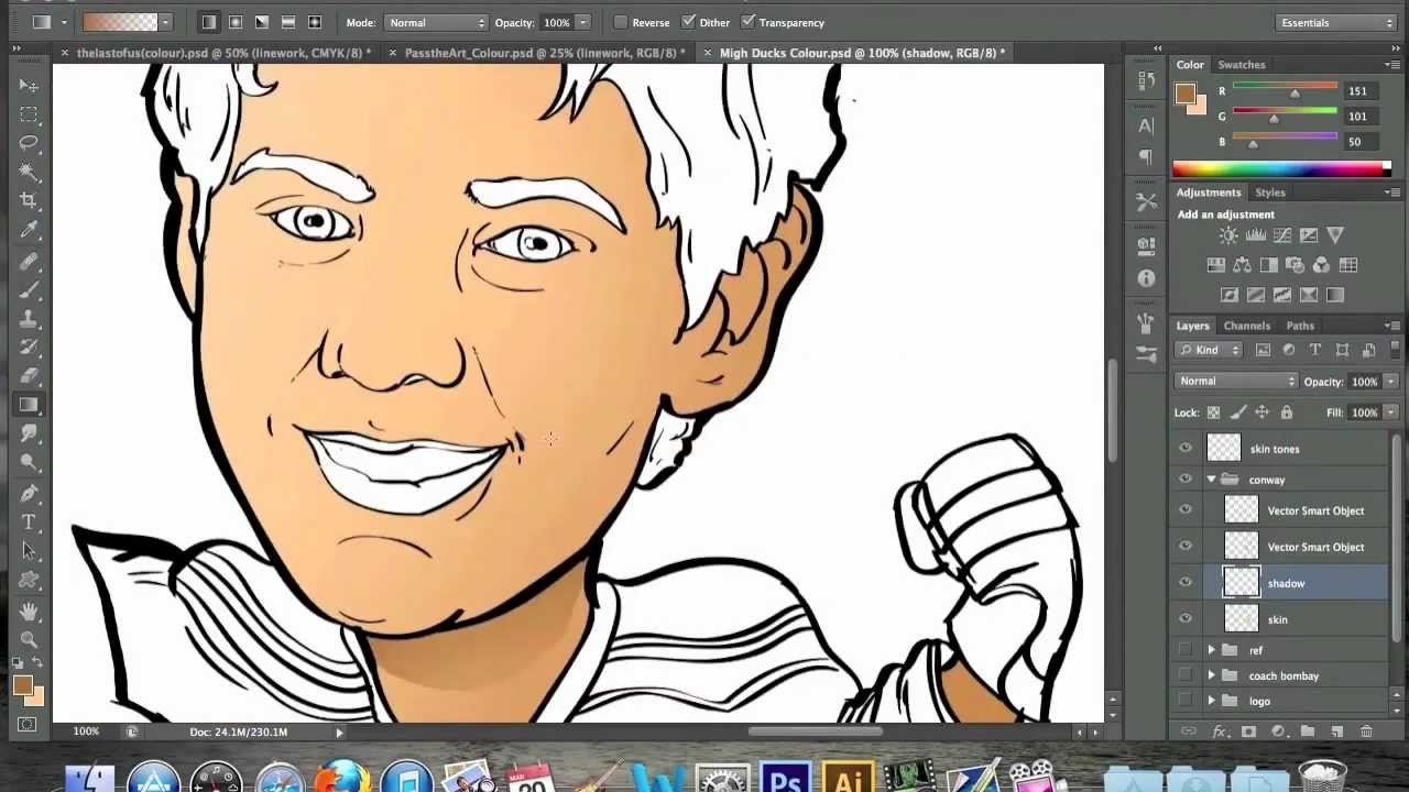 Digital Photoshop Coloring // Tutorial