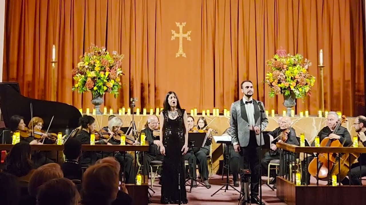 19 CH.Aznavour Pour toi Armenie soprano Hayarpi Yeghikyan tenor Sipan Olah & NCOA in New York
