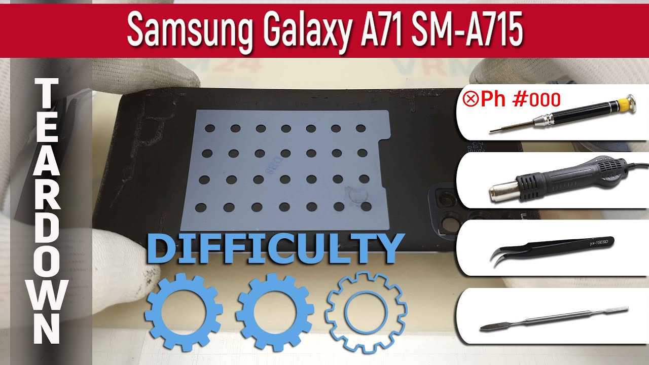 Как разобрать 📱 Samsung Galaxy A71 SM-A715