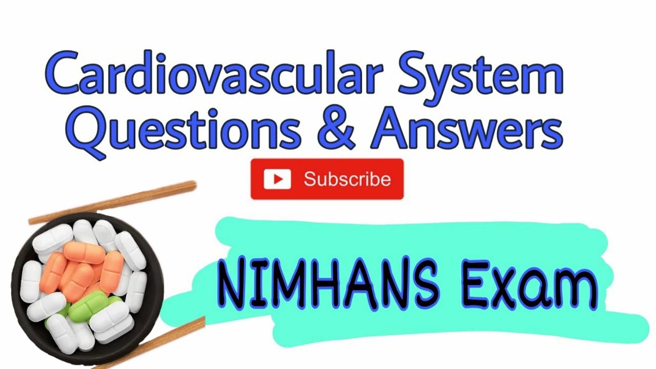 Cardiovascular System Nursing Questions and Answers || #nimhansexam
