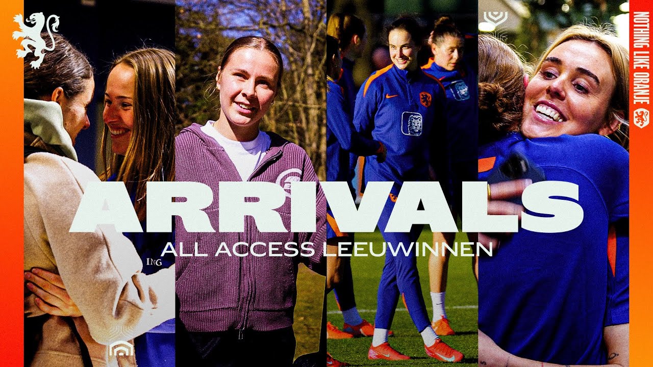 ARRIVALS for the clashes vs Austria & PELOVA = BACK! 😍 | All Access Leeuwinnen 🎥