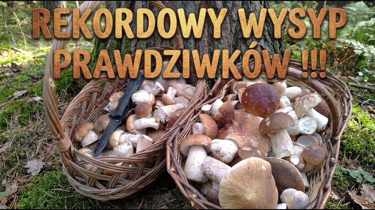 SZOK! NIESAMOWITY WYSYP PRAWDZIWK&Oacute;W !!! REKORDOWE ZBIORY W NOWYM LESIE !!!  UDANE GRZYBOBRANIE 2026!