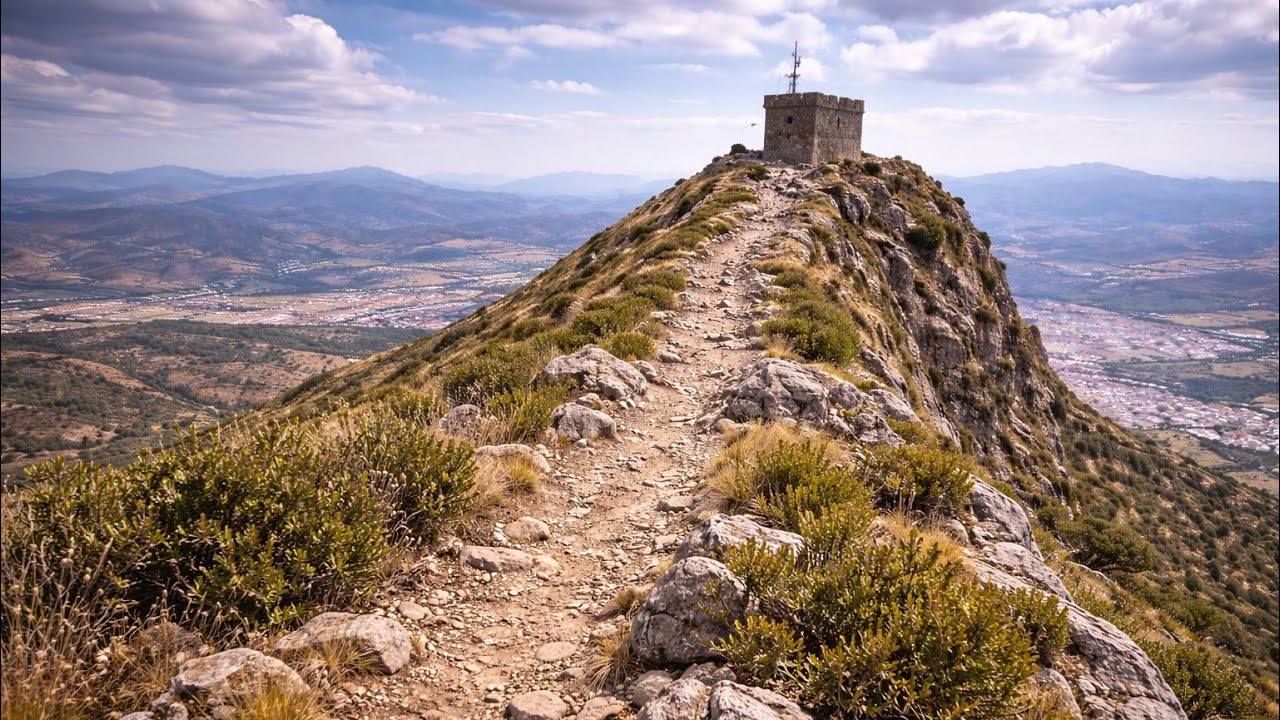 Running Experience 4K – Álora Torre Hacho Climb | Real POV Trail Journey