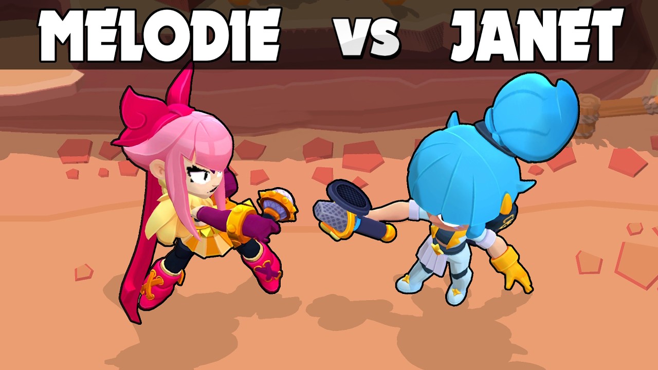 MELODIE vs JANET 🎵  Brawl Stars