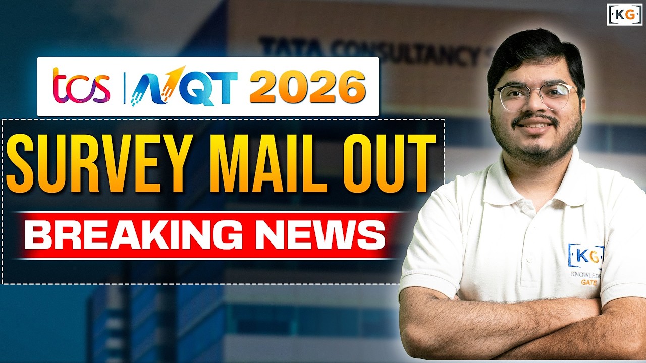 BREAKING: TCS NQT 2026 Survey Mail Started 🚨 What It Means for Applicants?