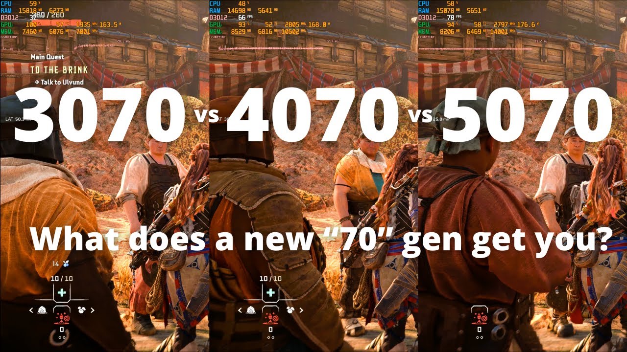RTX 3070 vs 4070 vs 5070: The Ultimate Comparison!!!