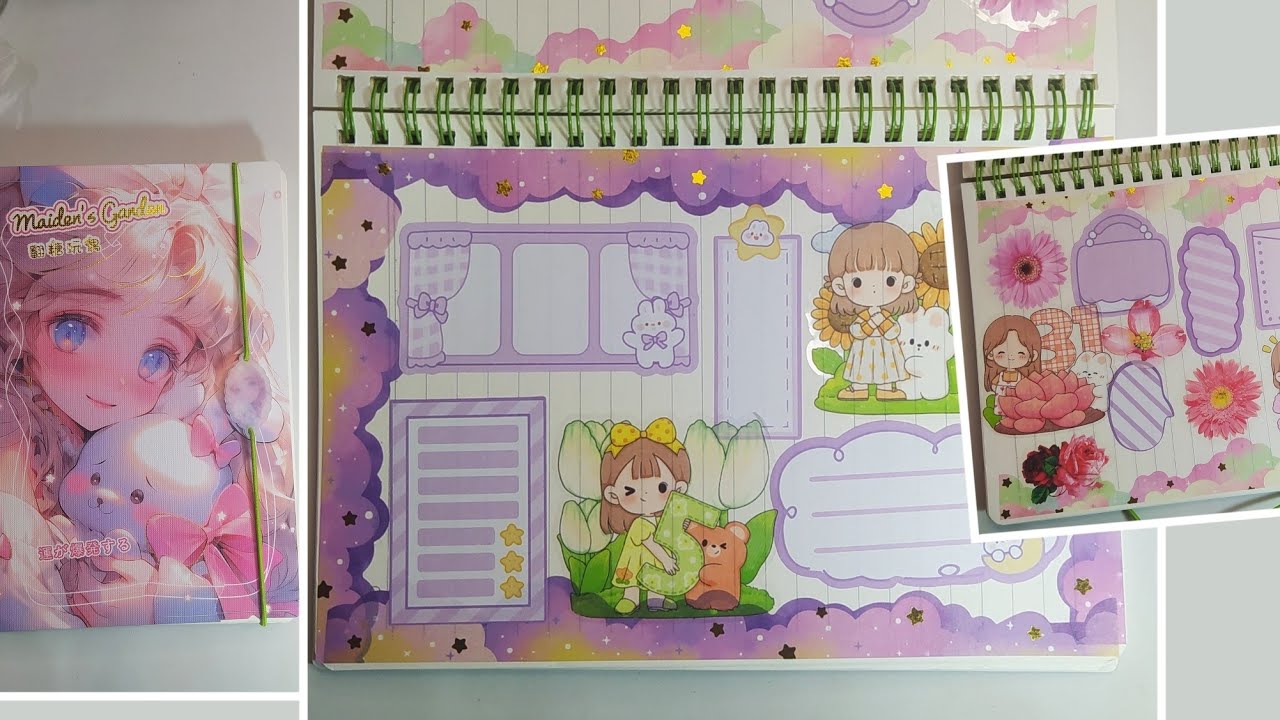 ASMR Journaling 🌷 cute stickers #relaxing #asmr #journal 