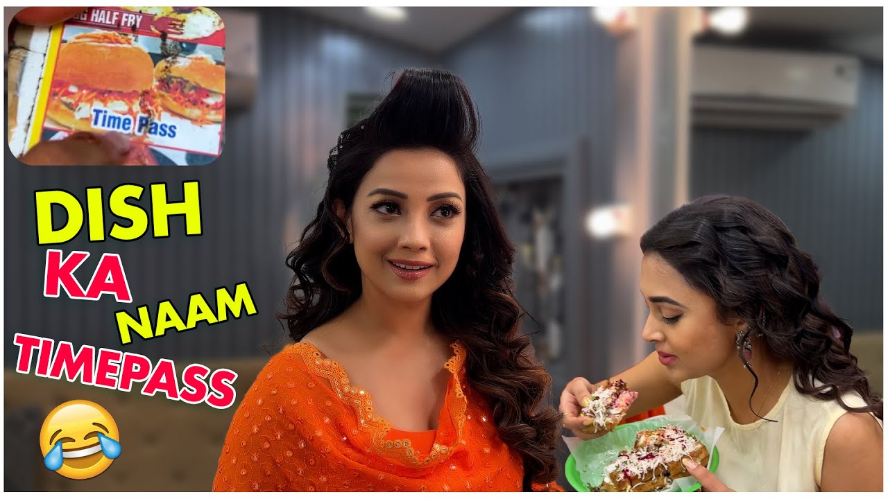 Street Food On Set is FUN @tejasswiprakash413 ❤️