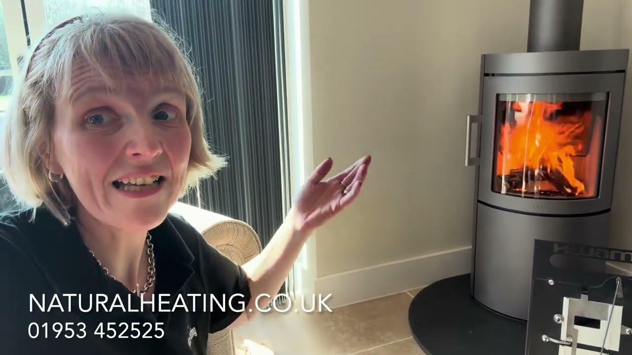 Hwam 3740c 5kw Freestanding Cylinder Stove - installed into Bungalow with Vaulted Ceiling