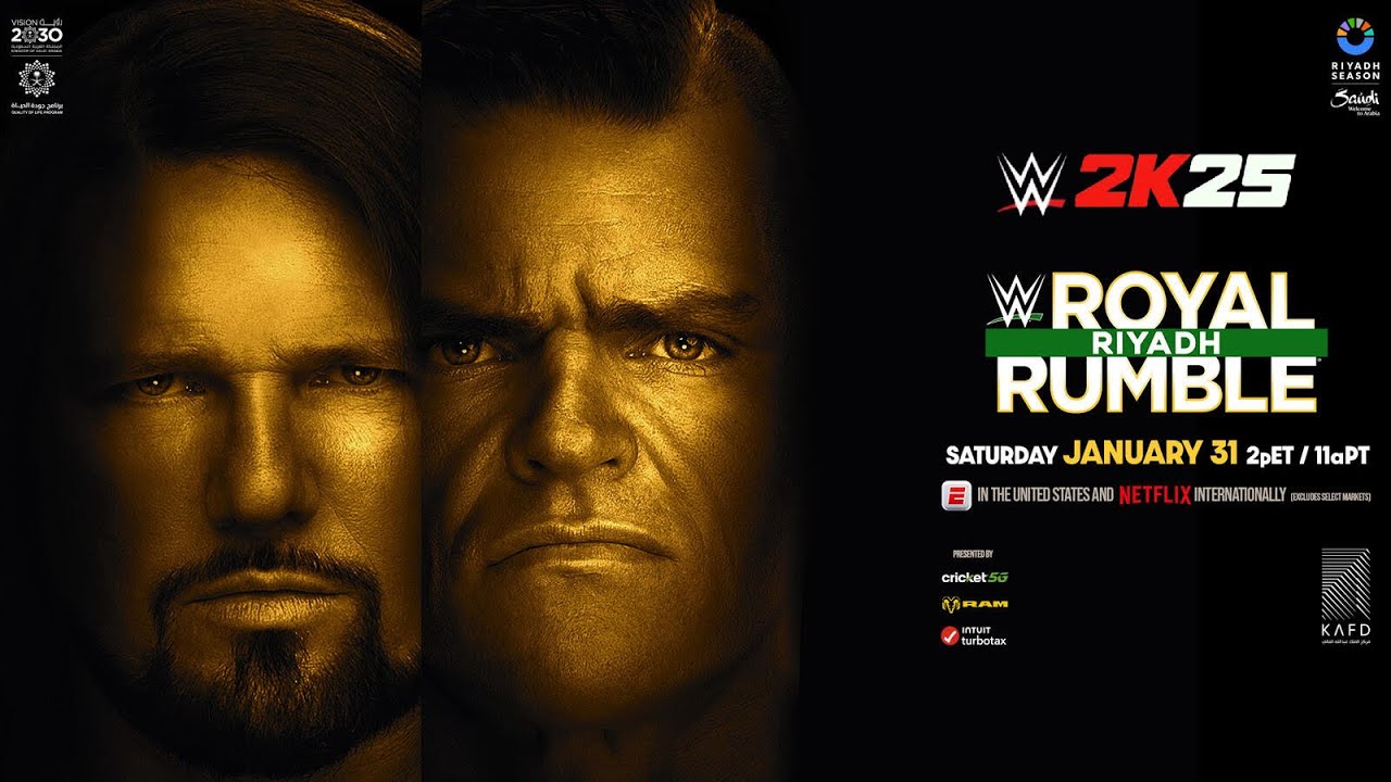 WWE2K25 AJ Styles Vs Gunther Simulation 2026 Royal Rumble | One On One Match