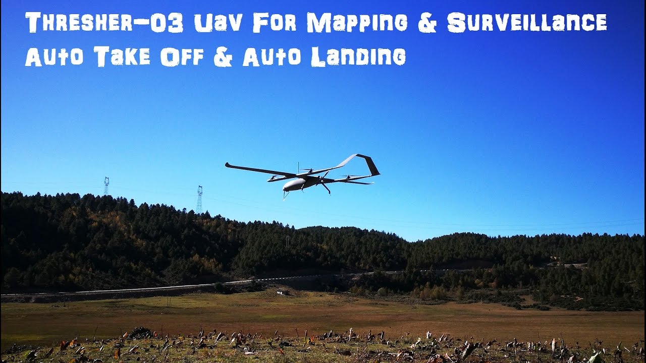 Thresher-03 VTOL Gasoline Hybrid Uav- Mapping & Surveillance - Auto Take Off & Auto Landing - Qplane