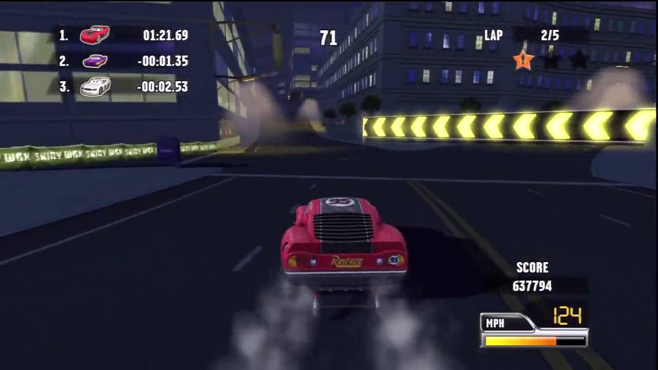 Cars: Race O Rama (PS3) Gameplay: Motoropolis Street Race