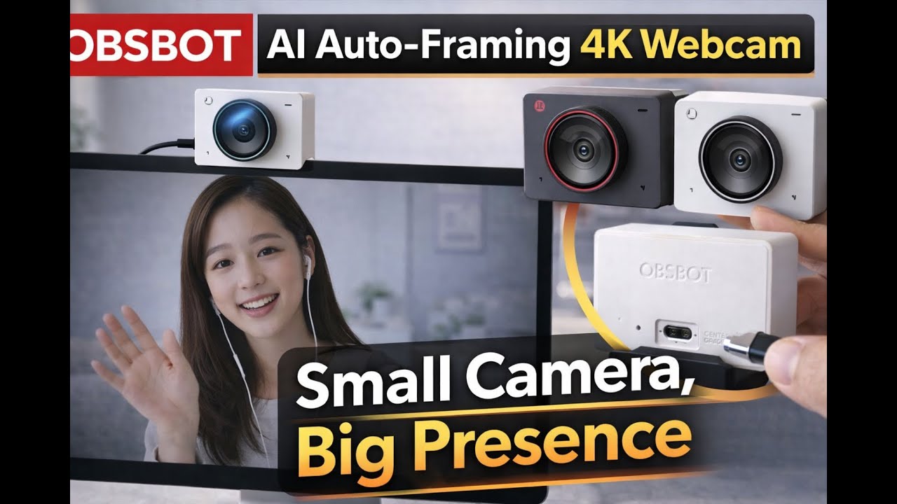 OBSBOT Meet 2 | Веб-камера 4K с автоматическим кадрированием и искусственным интеллектом &mdash; малень...