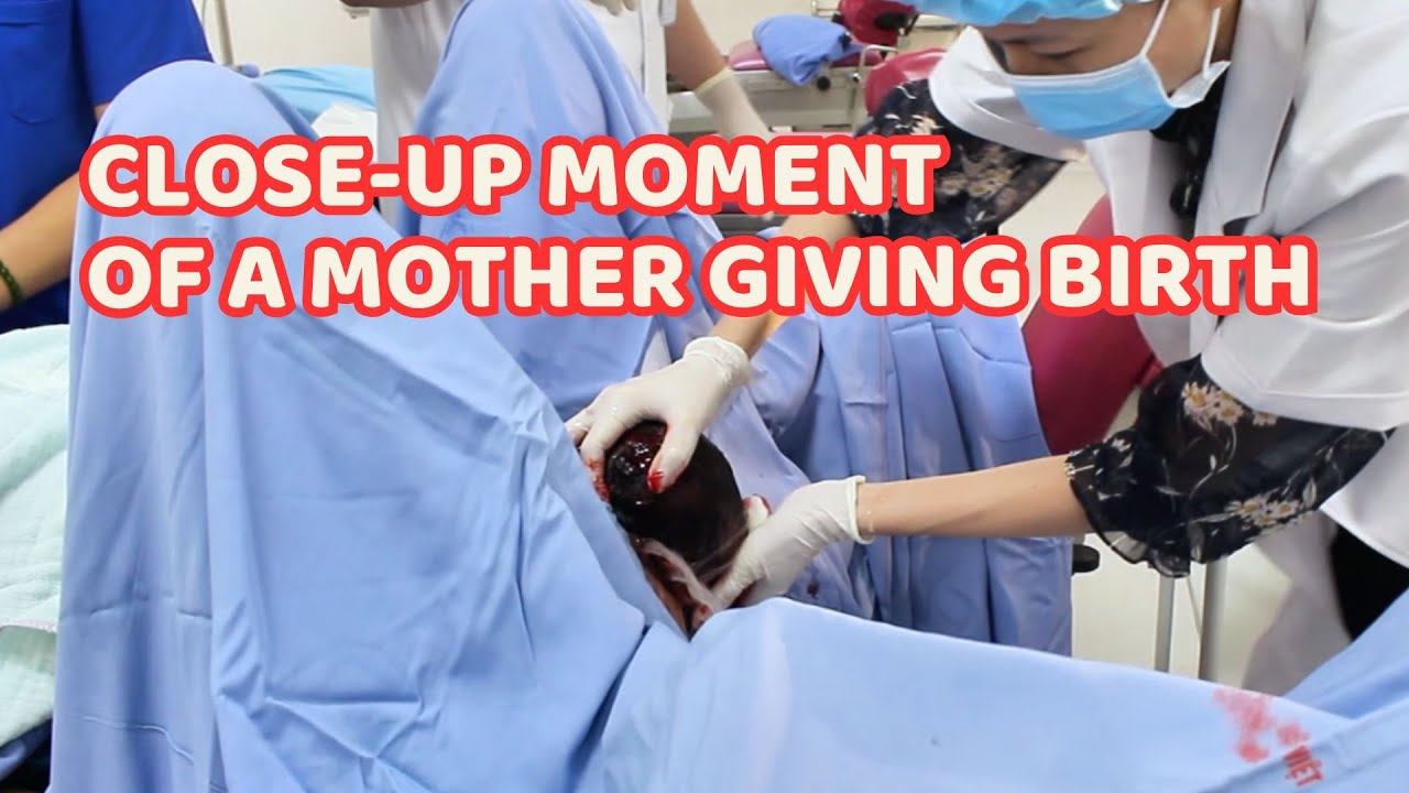 PARTO NORMAL || CLOSE-UP MOMENT OF A MOTHER GIVING BIRTH || DOCTOR GUIDES DELIVERY. #partonormal