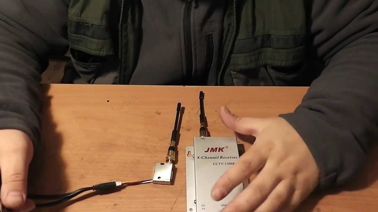 JMK 4-Channel Receiver CCTV-1500RS передача видео без проводов - Обзор