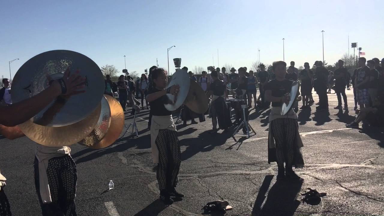 Ayala High School Cymbal Line In The Lot WGI Finals 2016