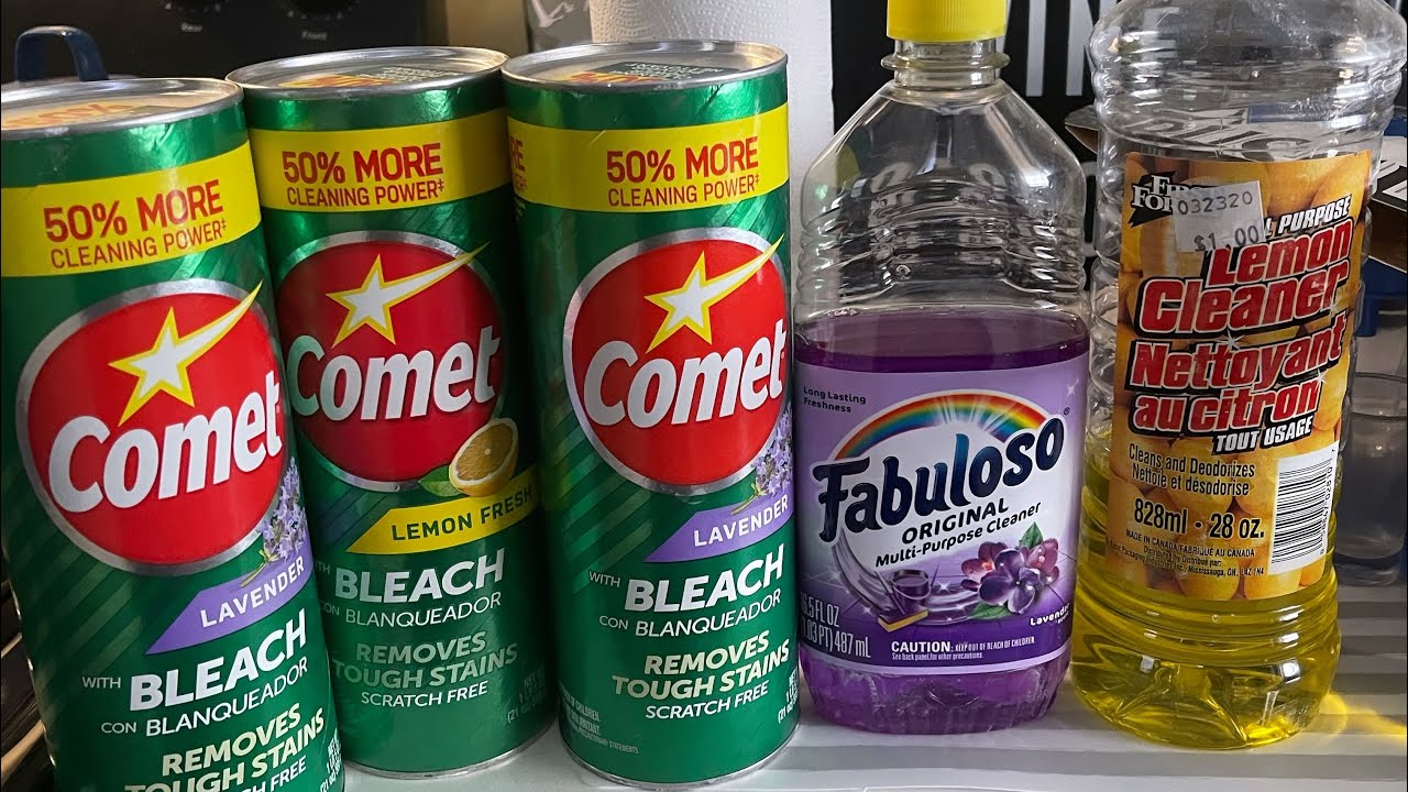ASMR✨ Lemon 🍋 Cleaner • Lavender 🪻 Fab • Lemon Comet • Lavender Comet • Bleach Rinse