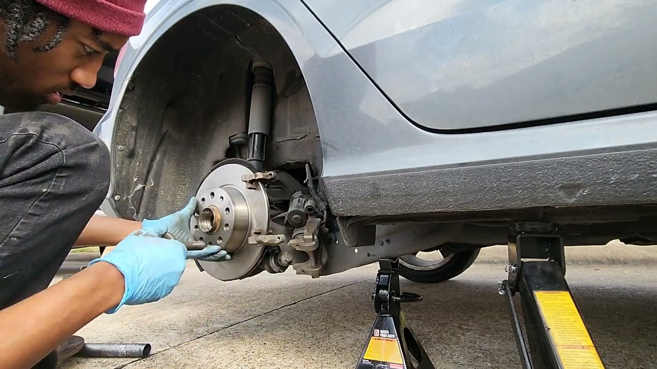 Audi A4 Brake Rotor Replacement. A Different Way #Herbzautocare