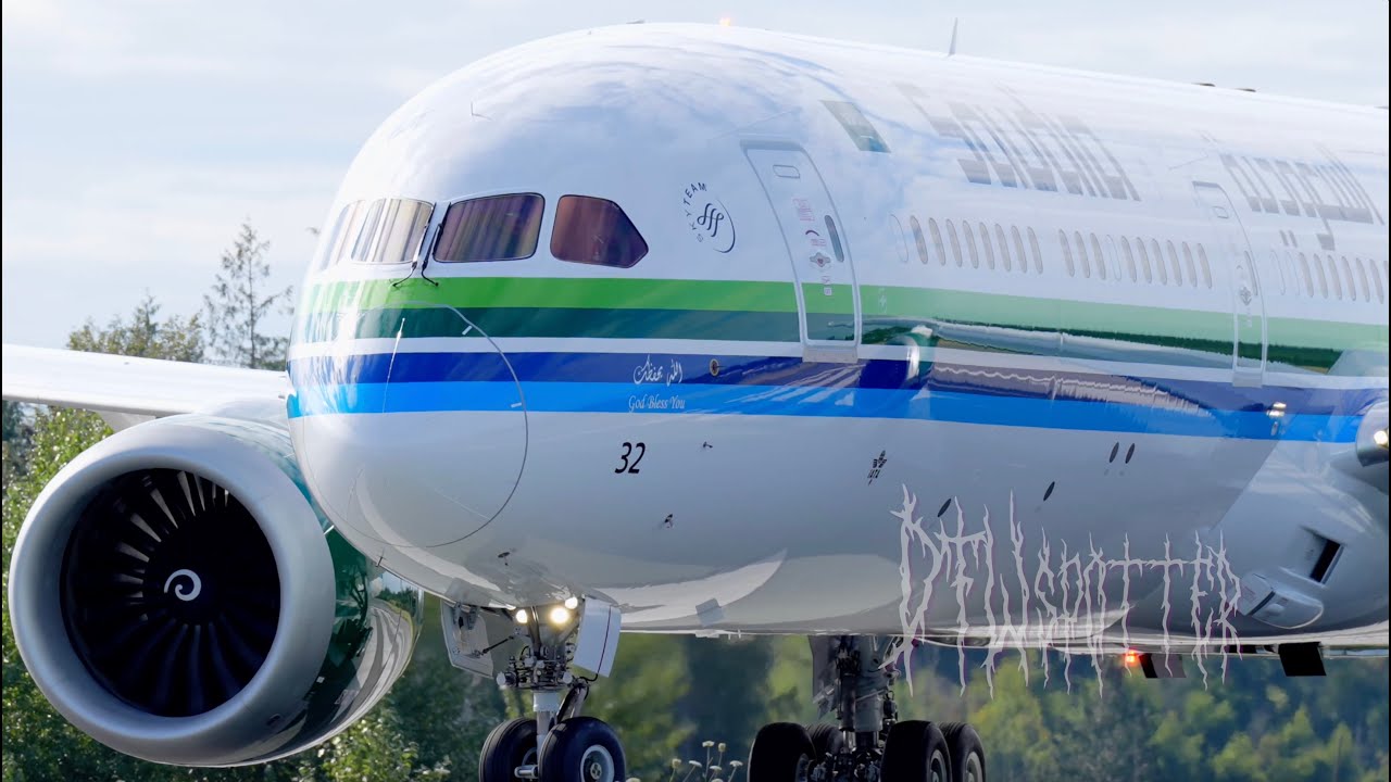 Saudia Airlines 787-10 (New Livery) Taxi And Takeoff From Paine Field