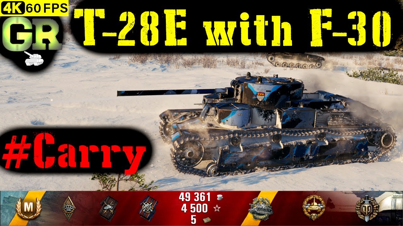 World of Tanks T-28E with F-30 Replay - 8 Kills 1.5K DMG(Patch 1.4.1)