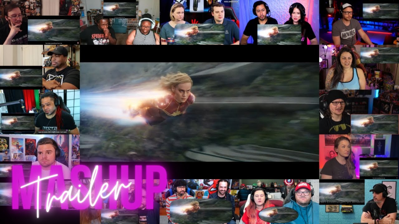 The Marvels - Official Trailer Reaction Mashup 😮🦹‍♀️ - Marvel Studios - Captain Marvel & Ms. Marvel