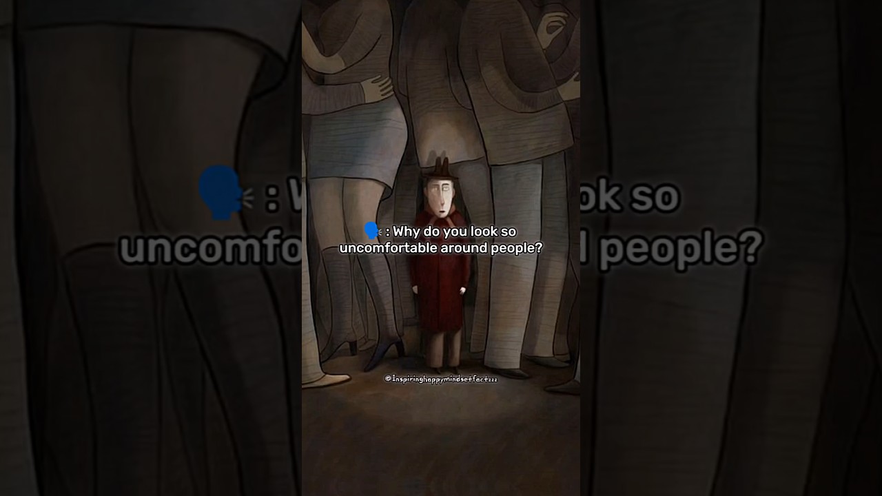 Why do you look so uncomfortable around people? #shorts #relatable #shortsfeed #trending #sad #fyp