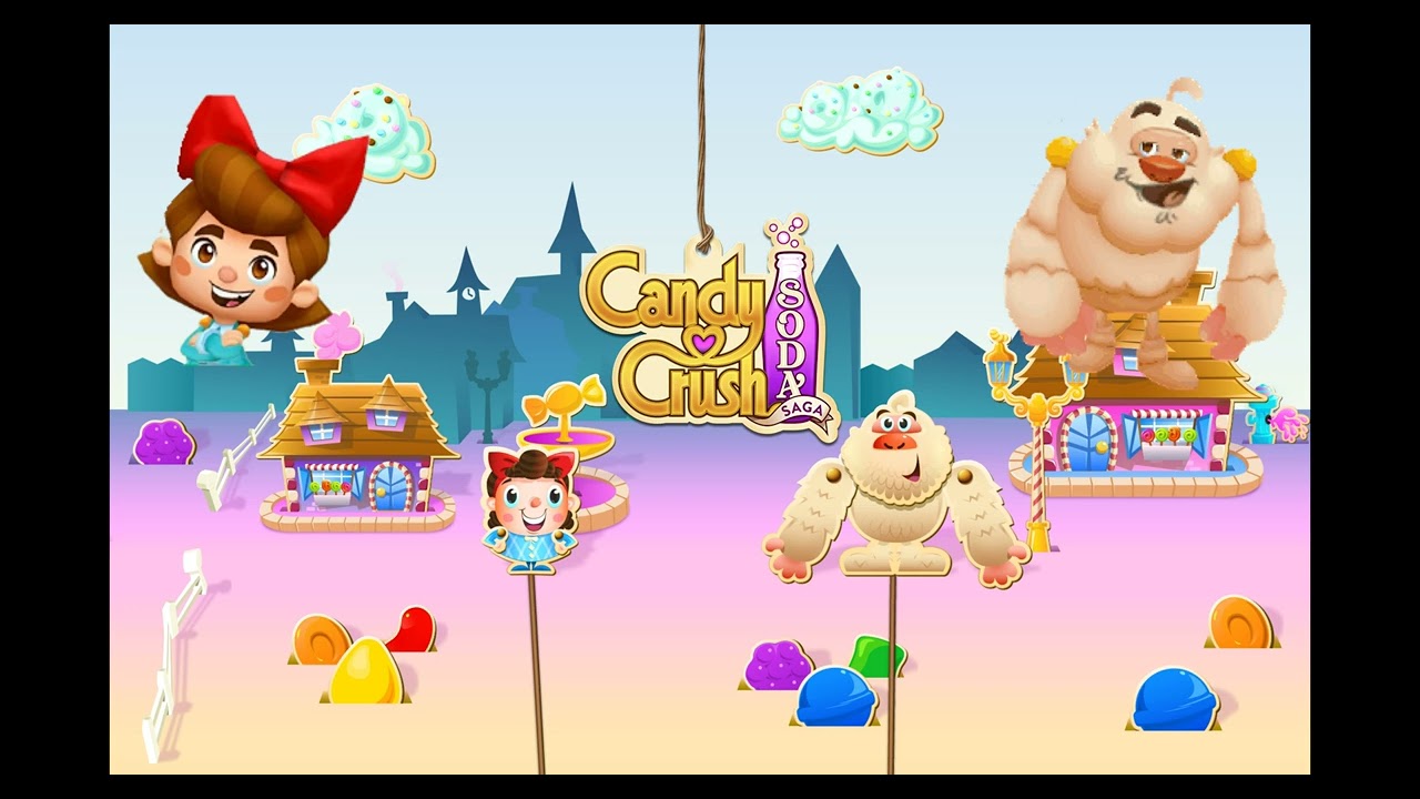 🥤 Candy Crush Soda Saga Diorama Loop in different pitches music.