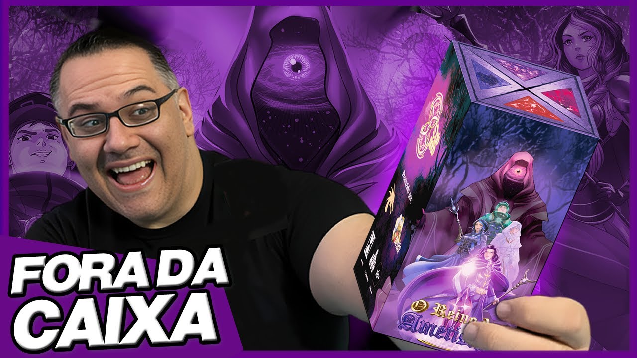 O Reino da Ametista: Um Jogo de Tabuleiro com Alma de RPG no FORA DA CAIXA