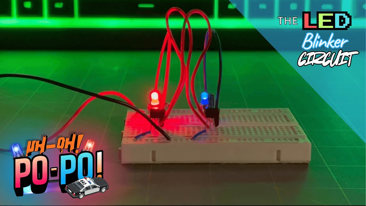 How to Make an LED Blinker Circuit (Po-po Lights)