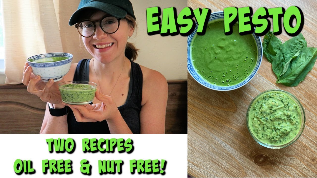 Easy Pesto - Two Recipes // Oil-Free & Nut Free [Whole Food Plant Based]