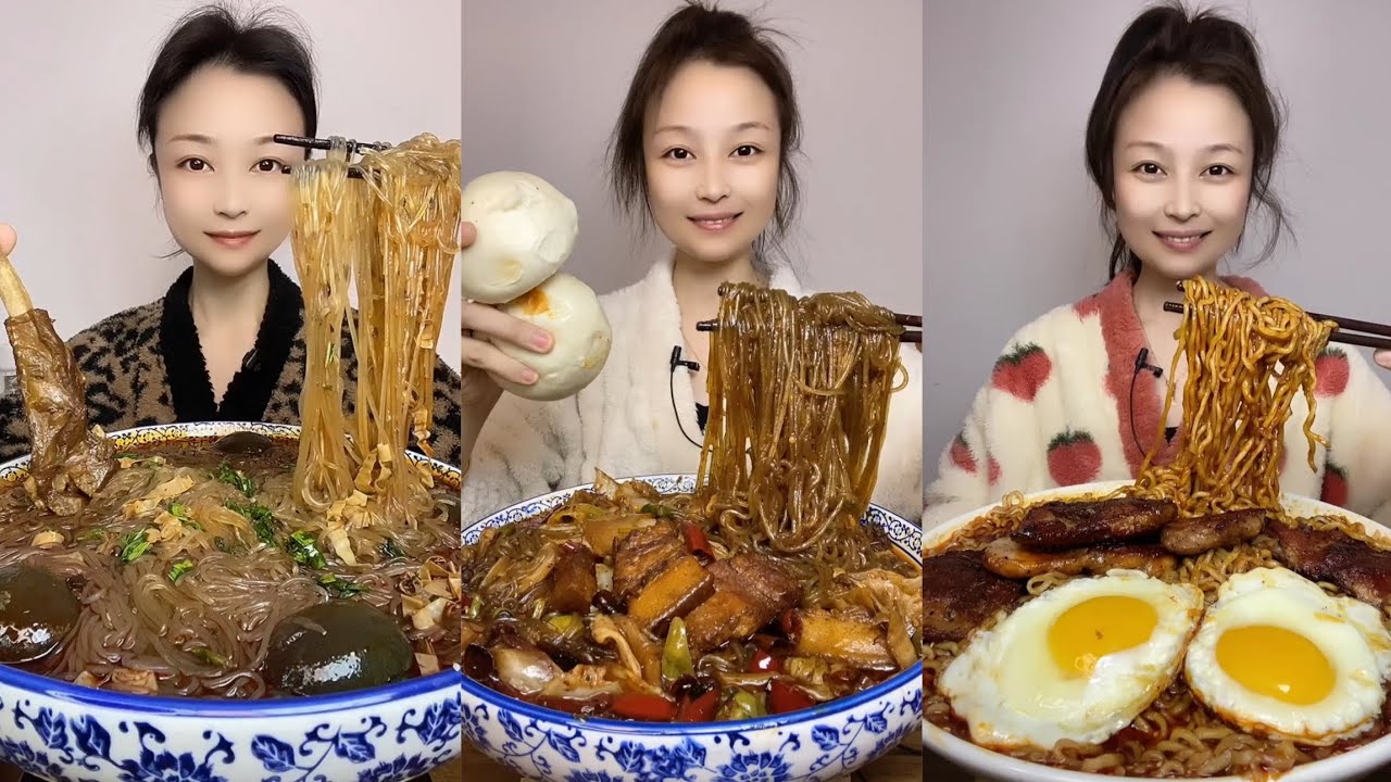 Mukbang Challenge Eating Spicy🔥🥵 Noodles 🍜 Fire noodles🍜🍛Chinese food 