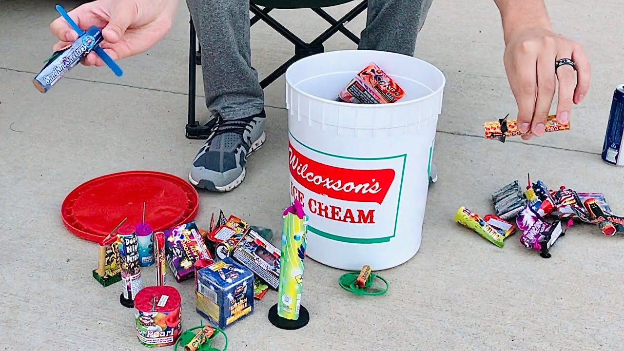Enjoying a BUCKET of Awesome Fireworks!