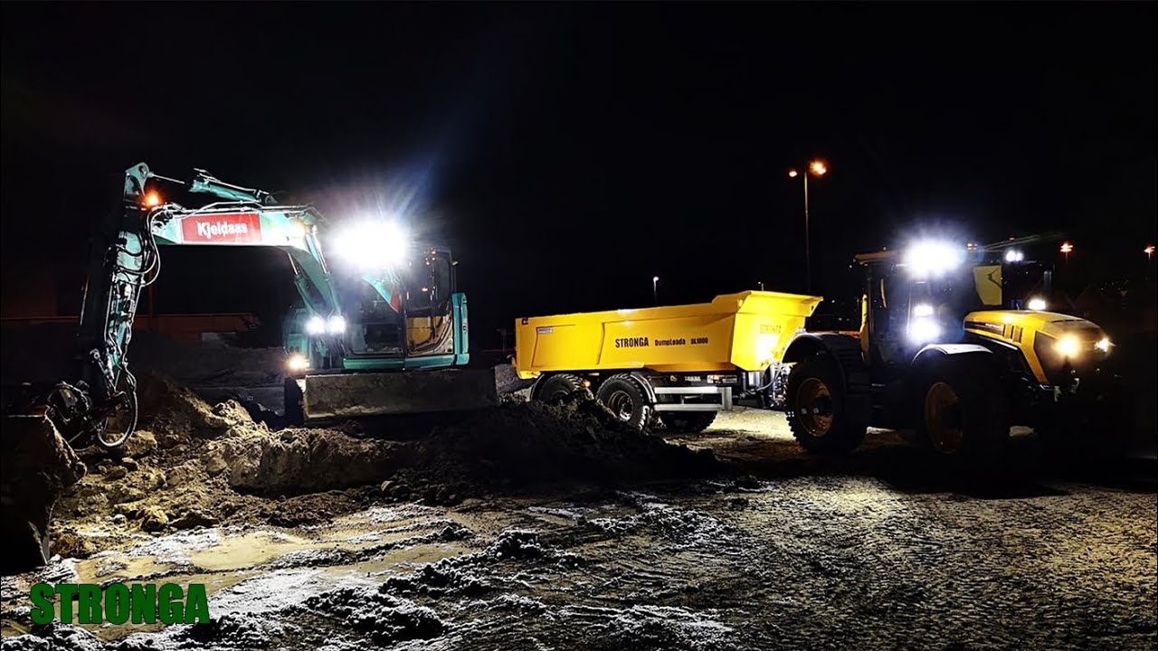 Stronga Dump Trailer Applications &ndash; Spreading Road Stone; Transporting Plant & More