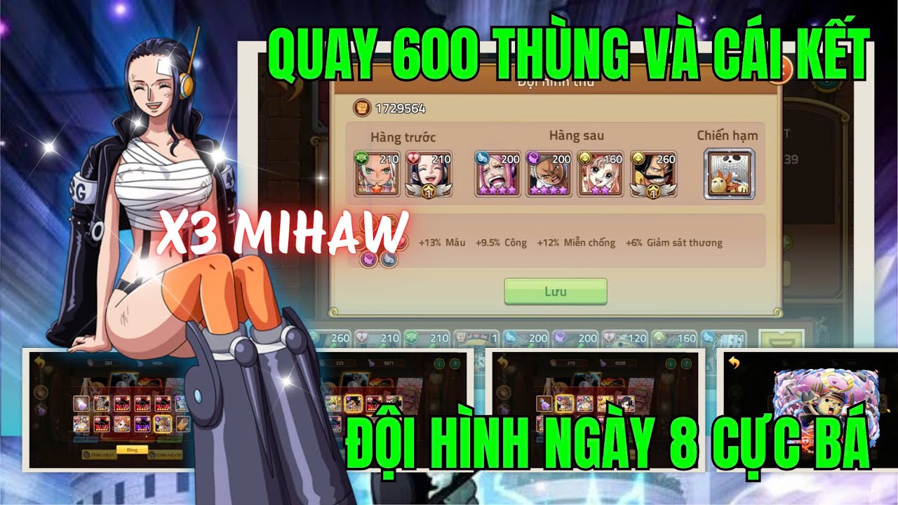 HUYỀN THOẠI HẢI TẶC - NGÀY 8 XẢ 600 THÙNG CHƠI SỰ KIỆN VÀ CÁI KẾT X3 MIHAW LIÊN TIẾP