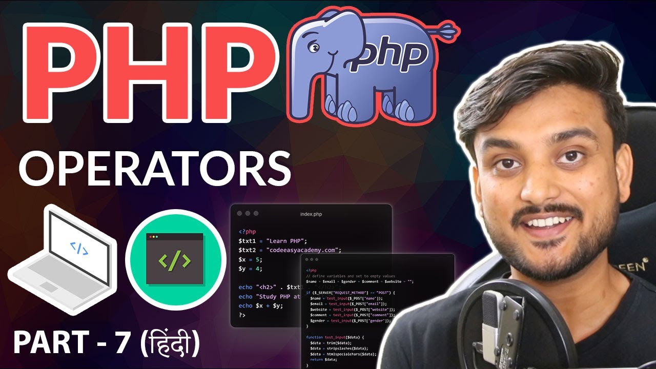Operators - Beginner PHP Tutorial - Part 7 - Hindi