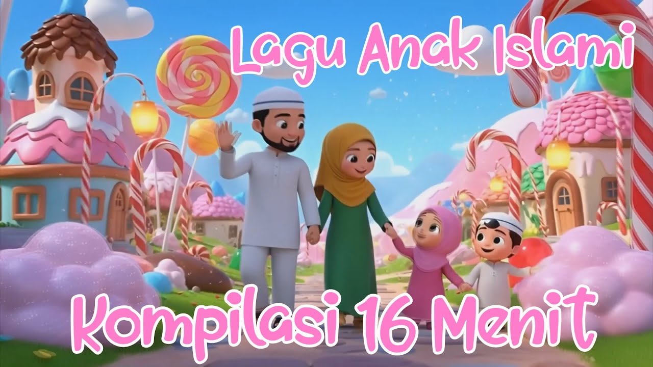 Kompilasi 16 Menit Lagu Anak Islami - Aku Sayang Allah, Rukun Islam, Alif ba ta tsa, Sholawat Badar
