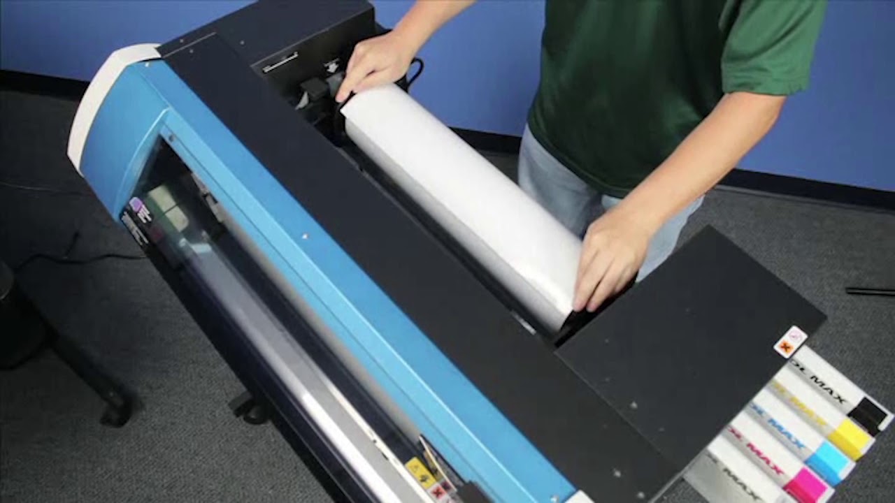 VersaSTUDIO BN-20&mdash; Part 8 Loading a Media Roll Onto Your BN-20