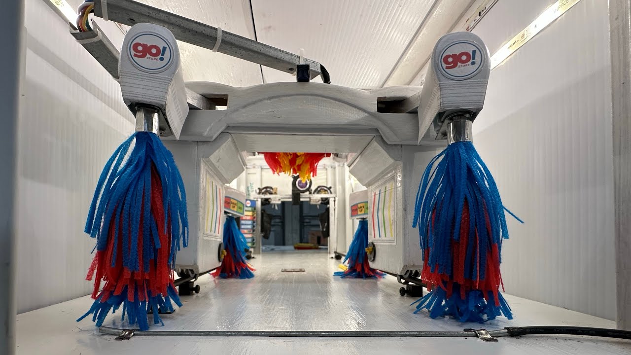 New installation of the new scale model express car wash