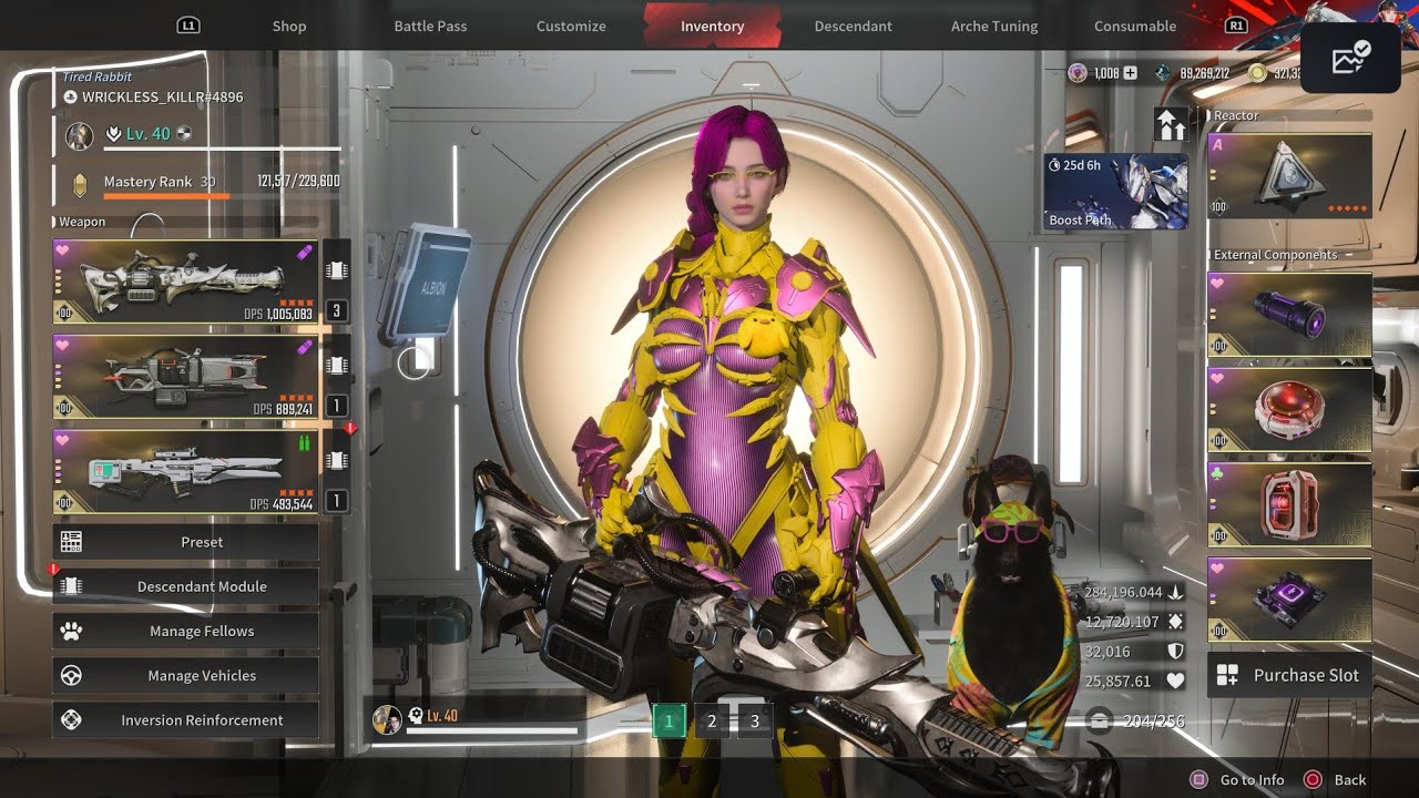 TFD Axion Gley Build w/Restored Relic. Predator Instinct