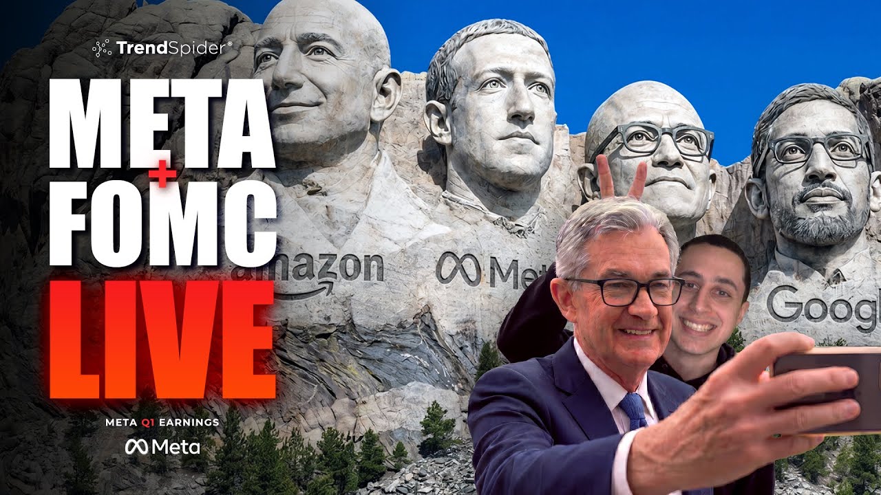 FOMC + META Earnings LIVE: AMZN, MSFT, GOOGL & QCOM Results | With Rock Regan