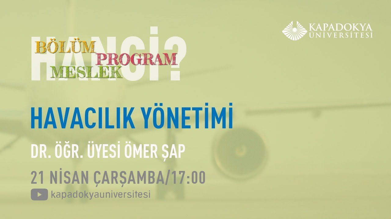 Hangi Bölüm, Program, Meslek: Havacılık Yönetimi