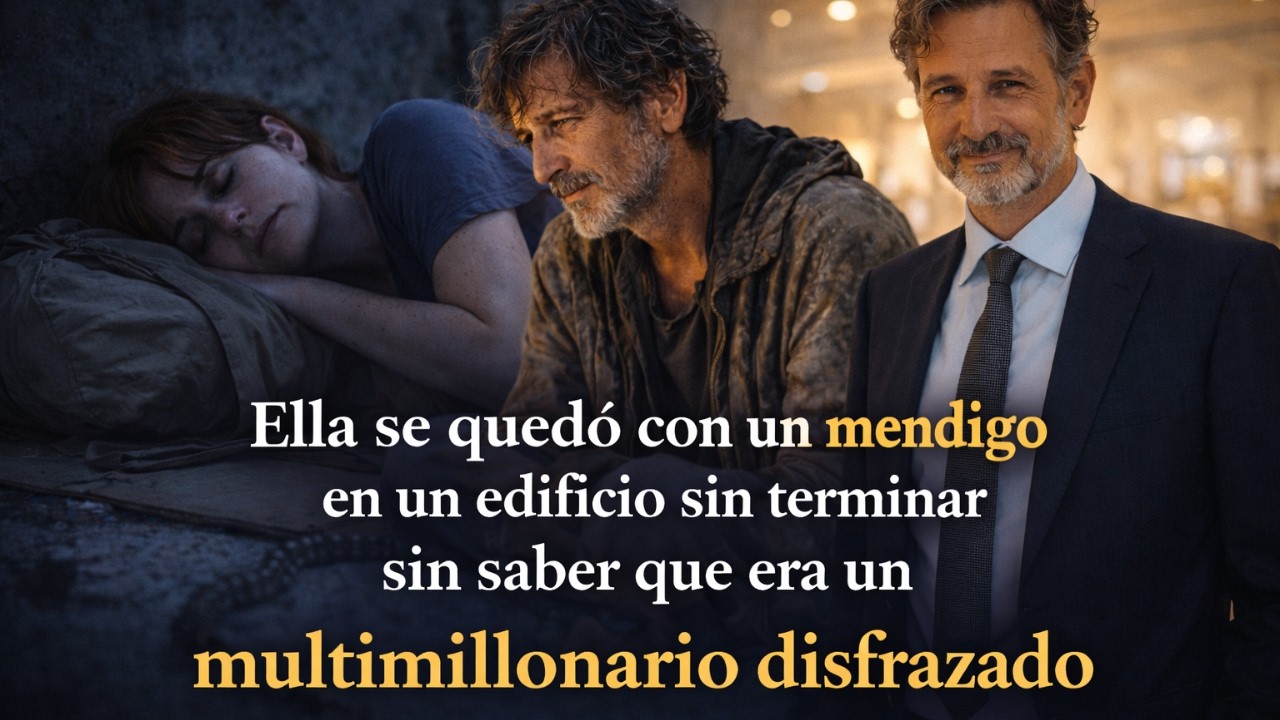 Ella se quedó con un mendigo en un edificio sin terminar sin saber que era un multimillonario...