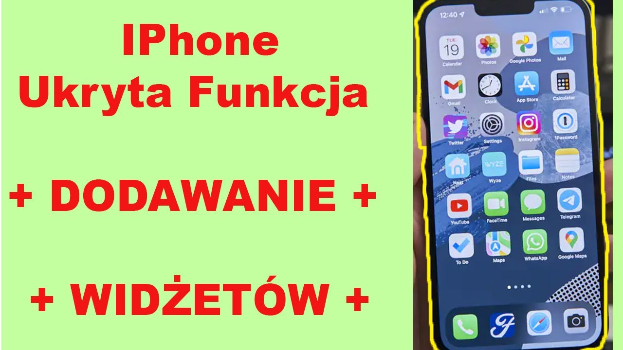 IPHONE UKRYTE FUNKCJE DODAWANIE WIDŻET&Oacute;W WIDŻET nowość pomoc trik ciekawostka
