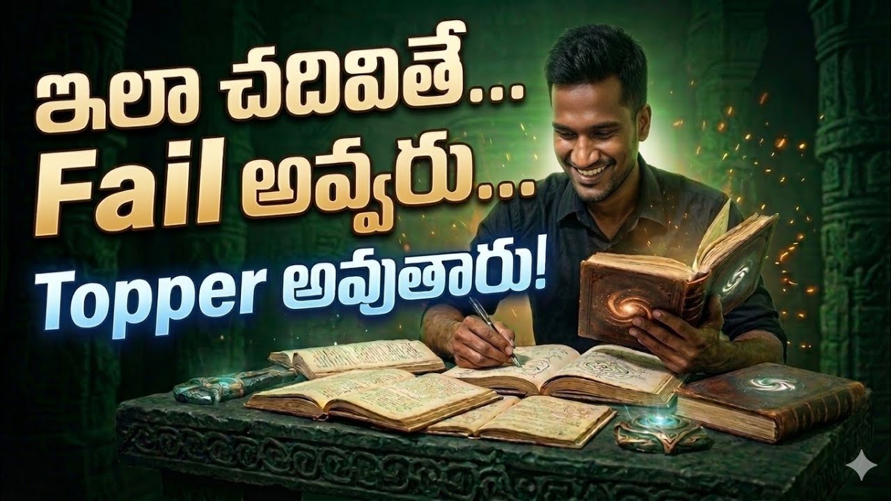 10th నుంచి Competitive Exams వరకు Ultimate Study Techniques | 10th,ఇంటర్,డిగ్రీ Best Study Methods